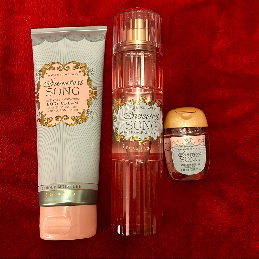 Bath & Body Works Sweetest Song Set, Full Sized Products NWT
